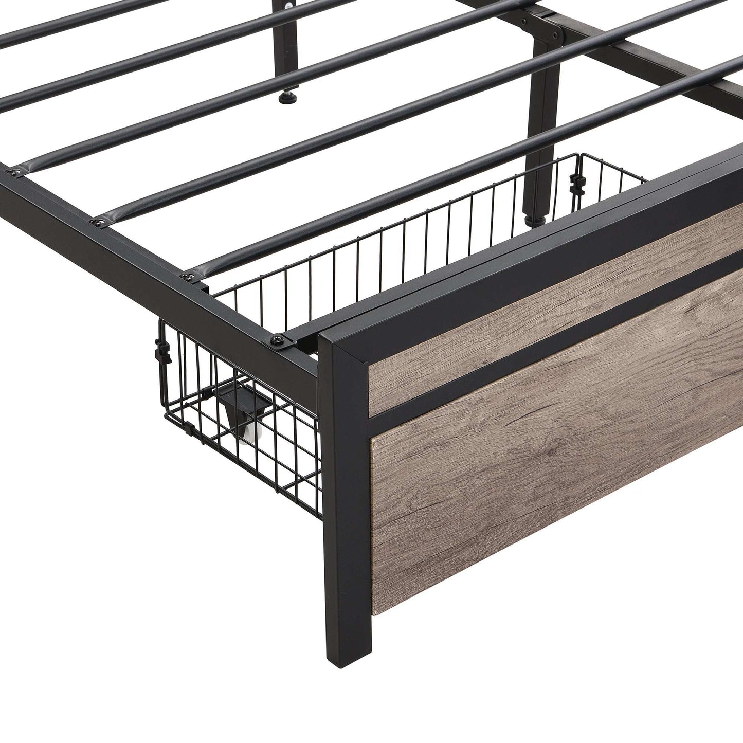 Queen Size Platform Bed Frame-Free Shipping - Aurelia Clothing