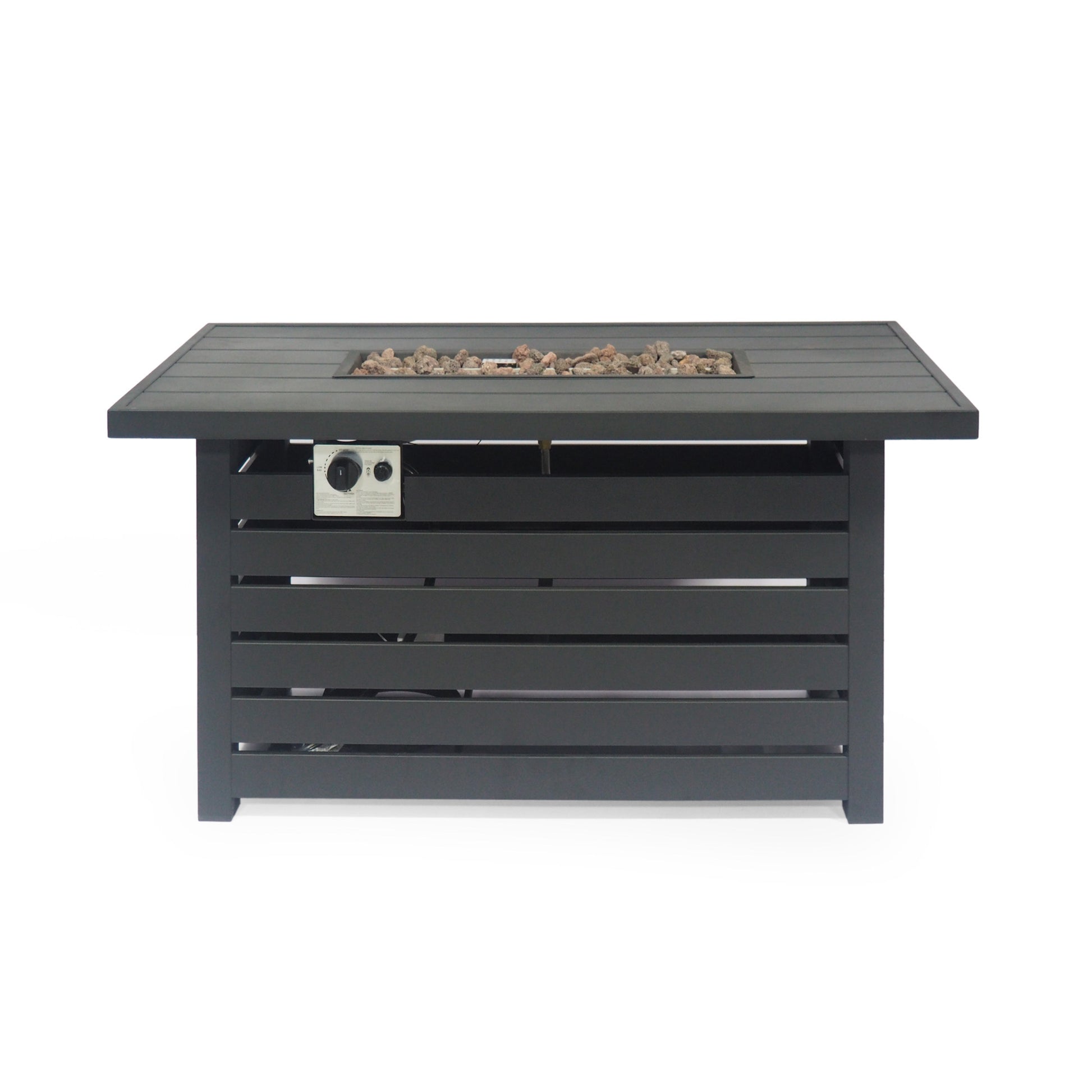 RECTANGULAR IRON FIRE PIT - 30 000BTU - Free Shipping - Aurelia Clothing