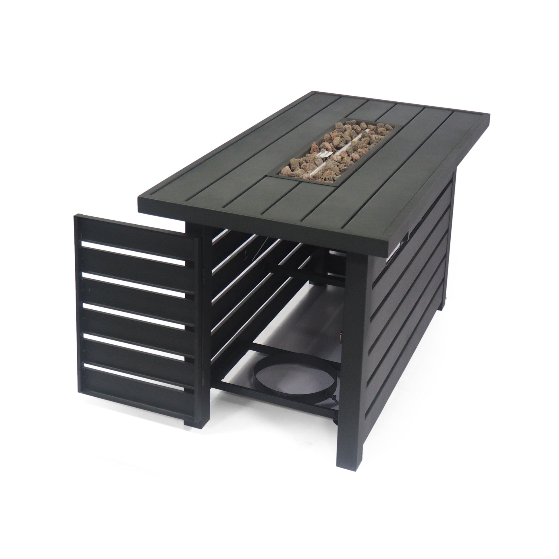 RECTANGULAR IRON FIRE PIT - 30 000BTU - Free Shipping - Aurelia Clothing