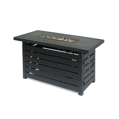 RECTANGULAR IRON FIRE PIT - 30 000BTU - Free Shipping - Aurelia Clothing