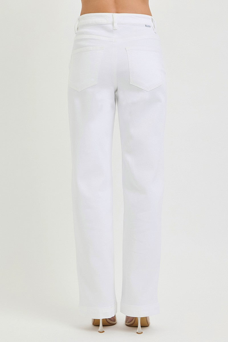 RISEN Full Size High Rise Wide Baggy Pants Plus Size-Free Shippimg - Aurelia Clothing
