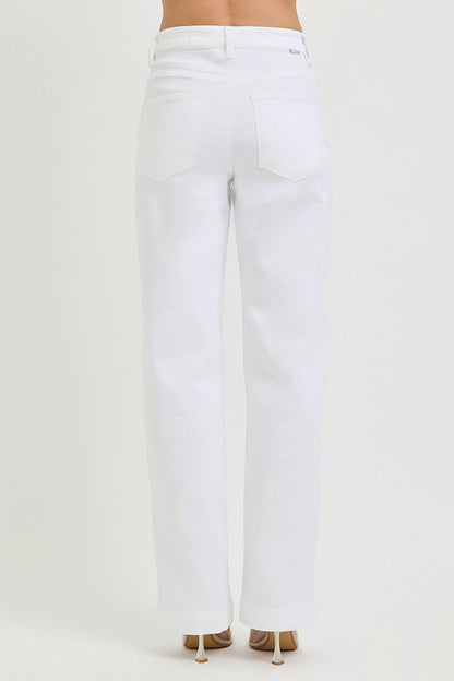 RISEN Full Size High Rise Wide Baggy Pants Plus Size-Free Shippimg - Aurelia Clothing