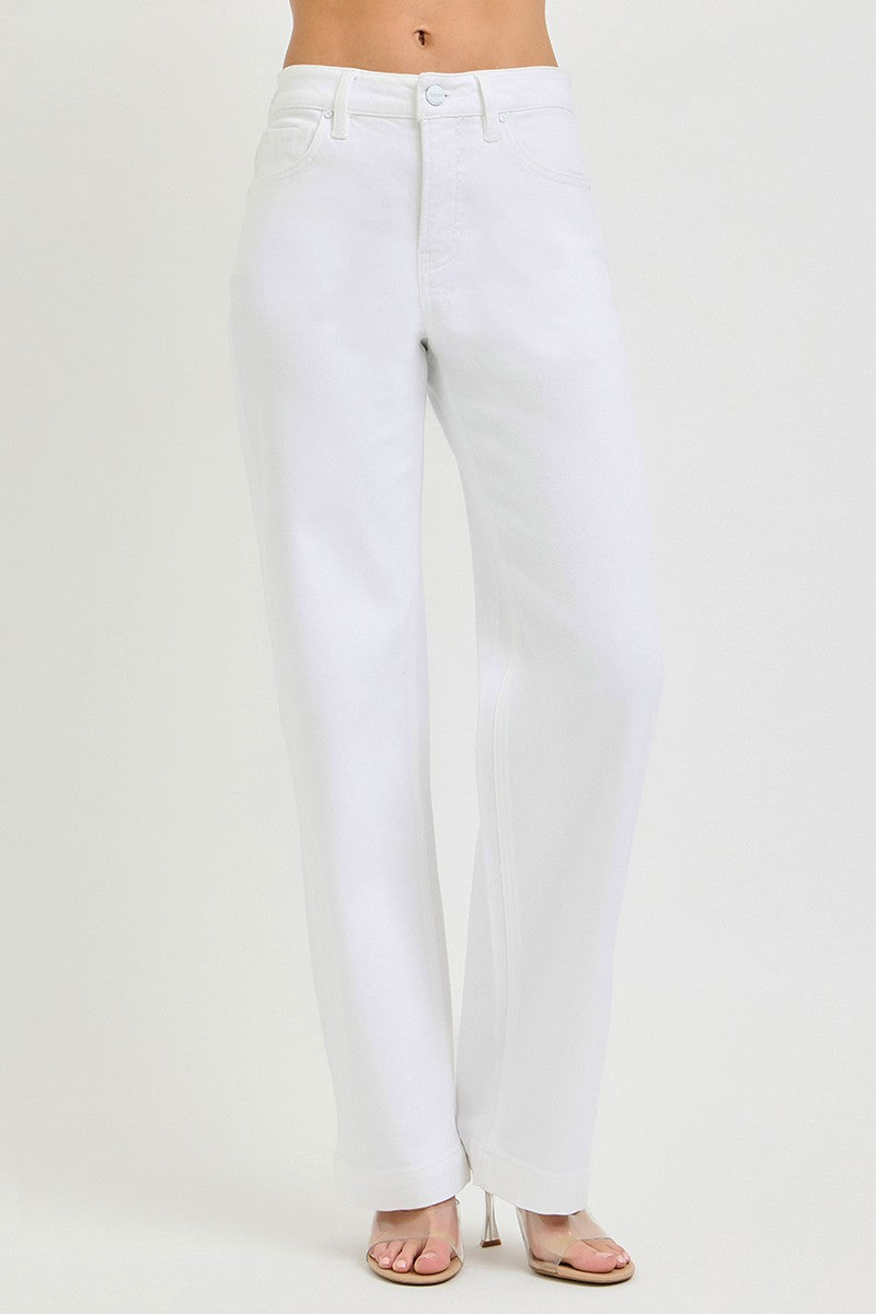 RISEN Full Size High Rise Wide Baggy Pants Plus Size-Free Shippimg - Aurelia Clothing