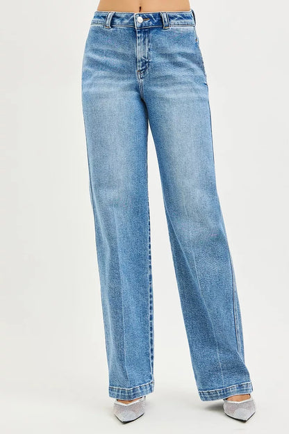 RISEN Slouchy Straight Jeans-Free Shipping - Aurelia Clothing