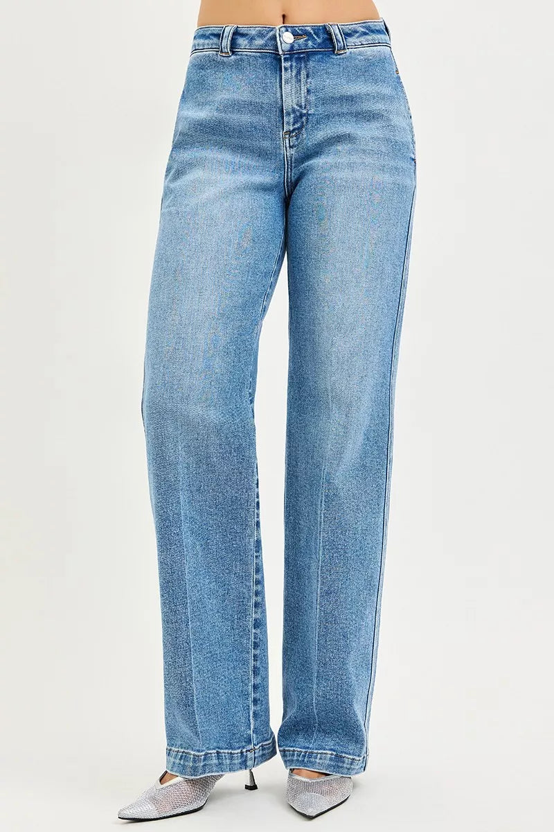 RISEN Slouchy Straight Jeans-Free Shipping - Aurelia Clothing