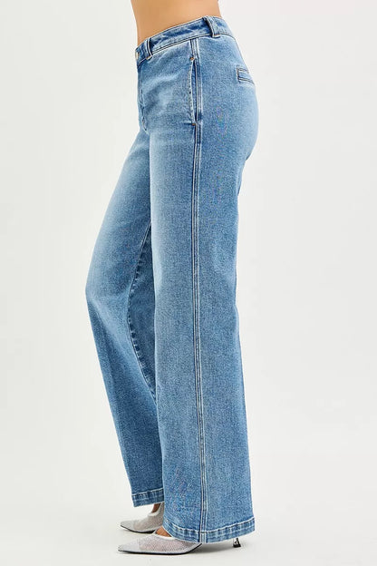 RISEN Slouchy Straight Jeans-Free Shipping - Aurelia Clothing
