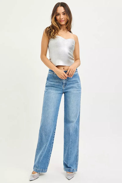 RISEN Slouchy Straight Jeans-Free Shipping - Aurelia Clothing