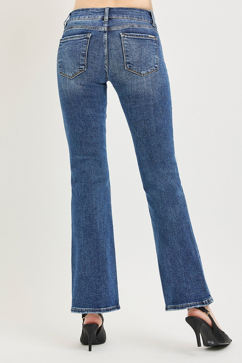 RISEN Tummy Control Low Rise Bootcut Jeans-Free Shipping - Aurelia Clothing