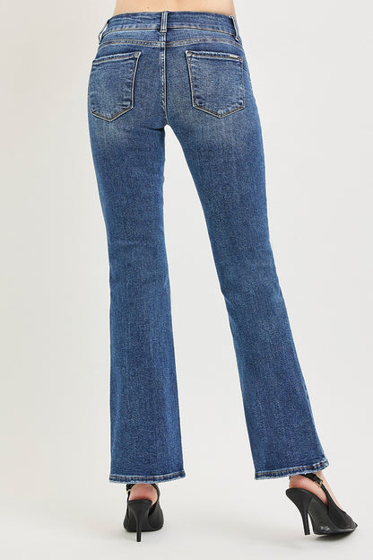 RISEN Tummy Control Low Rise Bootcut Jeans-Free Shipping - Aurelia Clothing