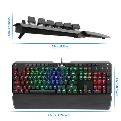 Redragon USB mechanical gaming keyboard - Free Shipping - Aurelia Clothing