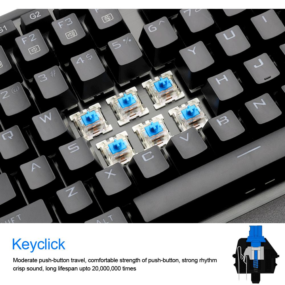 Redragon USB mechanical gaming keyboard ergonomic RGB LED backlit keys Full key anti-ghosting 104 wired Computer gamer K555RGB - Free Shipping - Aurelia Clothing
