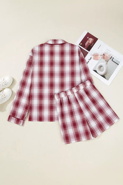 Shirt and Drawstring Shorts Lounge Set-Free Shipping - Aurelia Clothing
