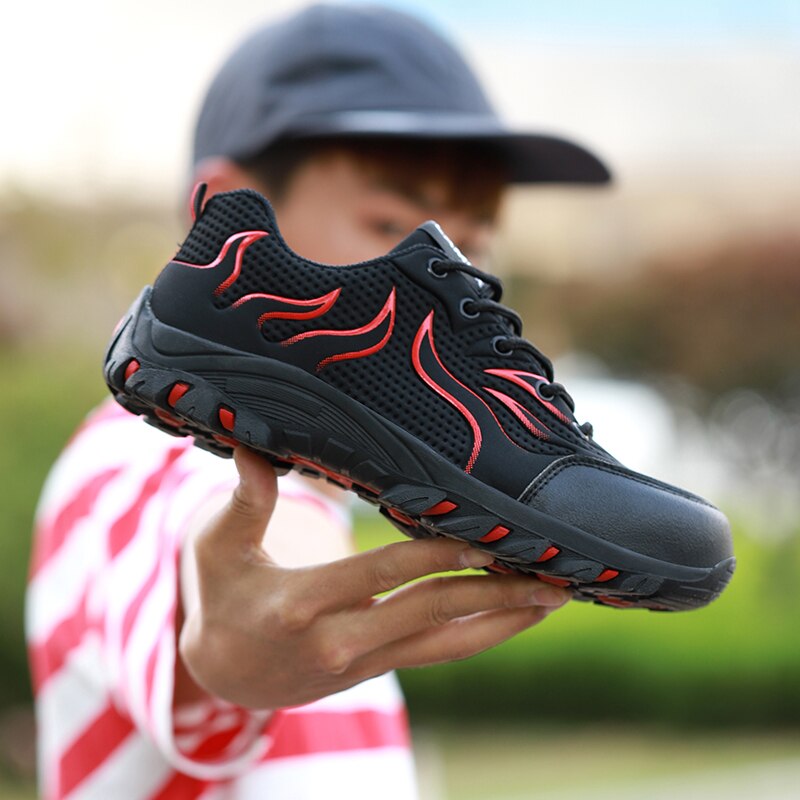 Shoes Anti-smashing Work Shoes Mesh Breathable Rubber Bottom Low Top Protective Men Shoes - Free Shipping - Aurelia Clothing