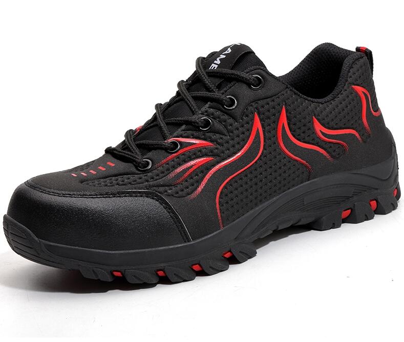 Shoes Anti-smashing Work Shoes Mesh Breathable Rubber Bottom Low Top Protective Men Shoes - Free Shipping - Aurelia Clothing