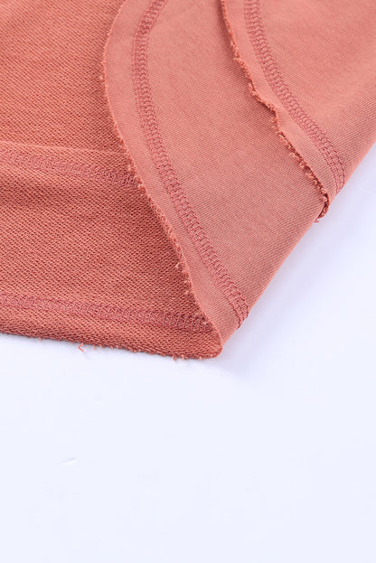 Side Slit Drop Shoulder Sweatshirt - Aurelia Clothing