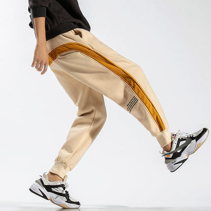 Side Striped Sweatpants Men Brand New Jogger Pants Men Fashion Streetwear Hip Hop Trousers Male Loose Fit Harem Pants - Free Shipping - Aurelia Clothing