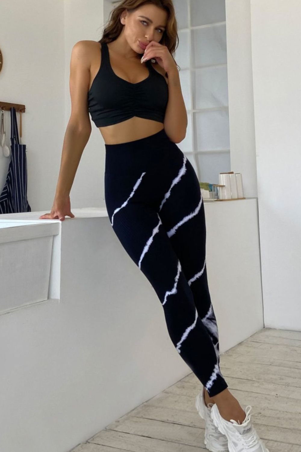 Slim Fit High Waist Long Active Pants - Free Shipping - Aurelia Clothing