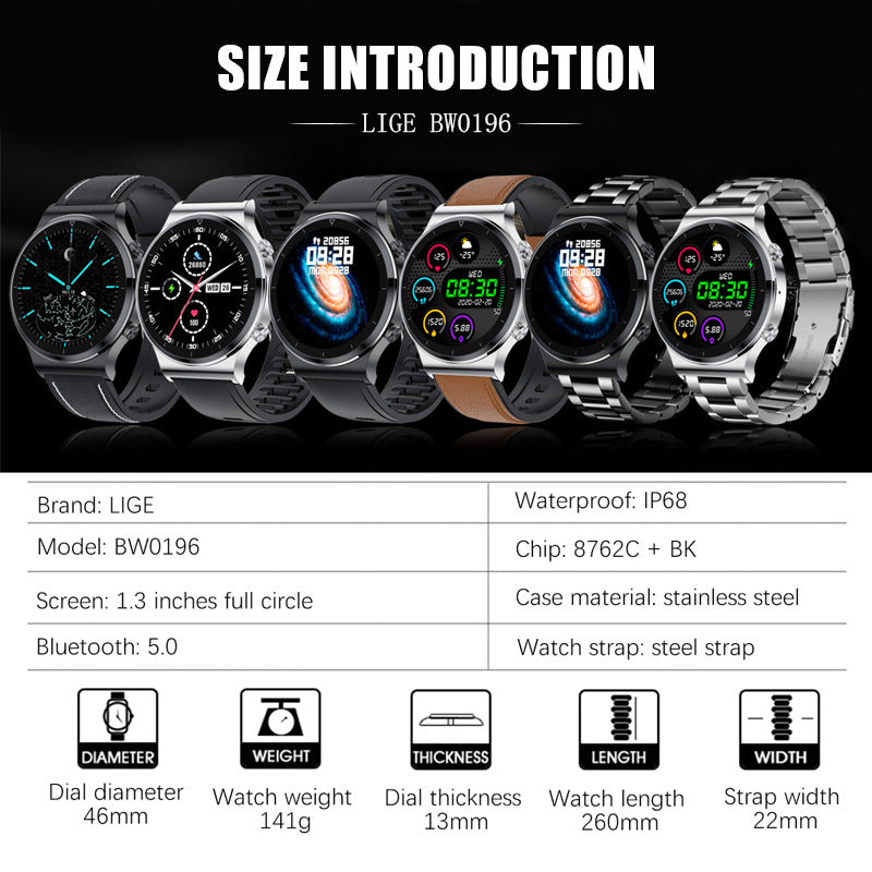 Smart Watch Smart Wear Multi-Function Heart Rate Blood Pressure Monitor Step Watch Waterproof - Free Shipping - Aurelia Clothing
