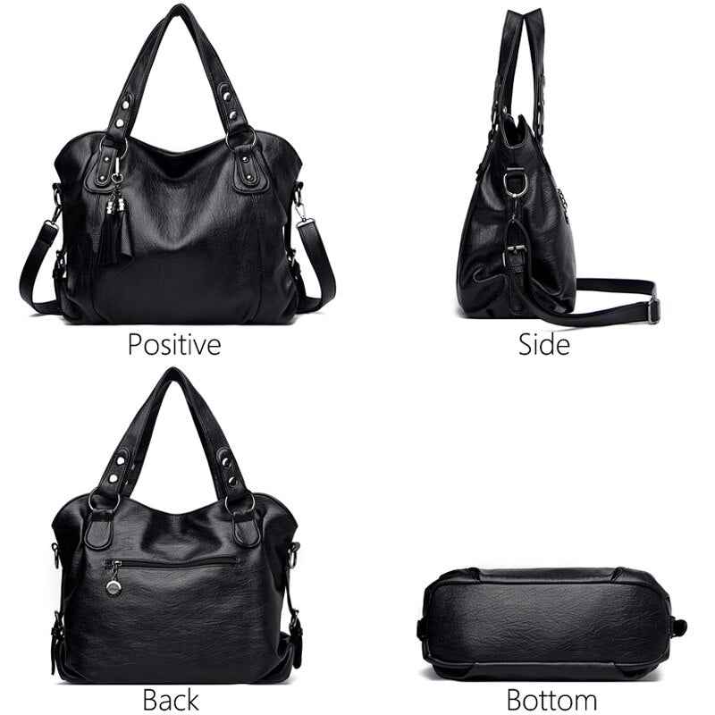 Soft Leather Luxury Handbags-Free Shipping - Aurelia Clothing