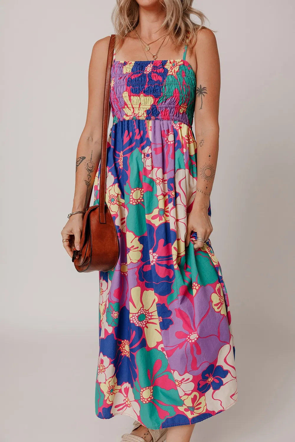 Spaghetti Strap Loose Maxi Dress-Free Shipping - Aurelia Clothing