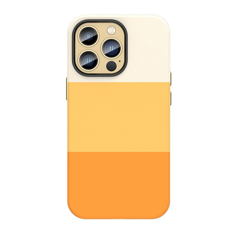 Suitable for Apple iPhone mobile phone case Apple 14Pro Max three color splicing and color blocking anti-drop case cover - Free Shipping - Aurelia Clothing