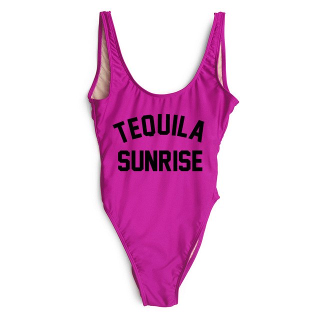 TEQUILA SUNRISE New Sexy Swimwear Women Female Bathing Suit Monokini Beach Backless Bikini Swim Wear  - Free Shipping - Aurelia Clothing