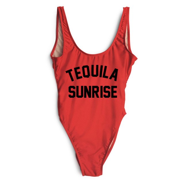 TEQUILA SUNRISE New Sexy Swimwear Women Female Bathing Suit Monokini Beach Backless Bikini Swim Wear  - Free Shipping - Aurelia Clothing