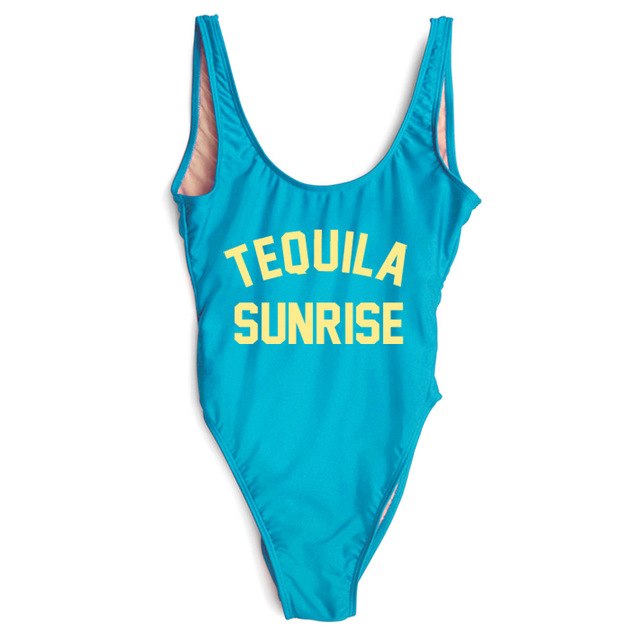 TEQUILA SUNRISE New Sexy Swimwear Women Female Bathing Suit Monokini Beach Backless Bikini Swim Wear  - Free Shipping - Aurelia Clothing