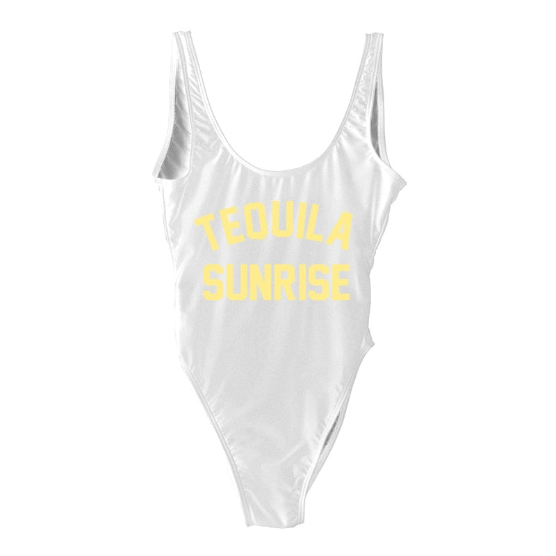 TEQUILA SUNRISE New Sexy Swimwear Women Female Bathing Suit Monokini Beach Backless Bikini Swim Wear  - Free Shipping - Aurelia Clothing