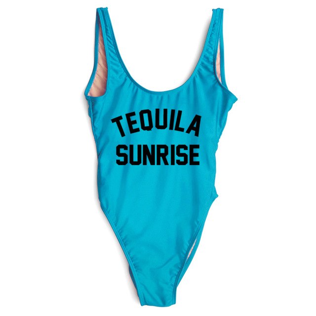 TEQUILA SUNRISE New Sexy Swimwear Women Female Bathing Suit Monokini Beach Backless Bikini Swim Wear  - Free Shipping - Aurelia Clothing