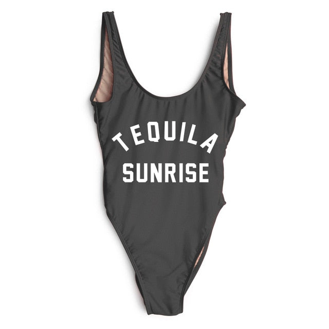 TEQUILA SUNRISE New Sexy Swimwear Women Female Bathing Suit Monokini Beach Backless Bikini Swim Wear  - Free Shipping - Aurelia Clothing
