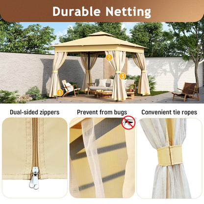 TREXM 10x10 Outdoor Gazebo Tent-Free Shipping - Aurelia Clothing