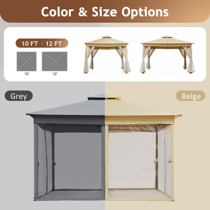 TREXM 10x10 Outdoor Gazebo Tent-Free Shipping - Aurelia Clothing
