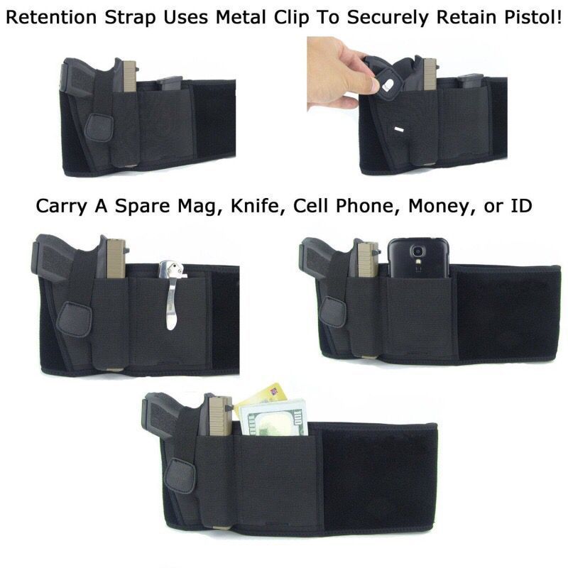 Tactical Pistol Holster Military Portable Hidden Holster Wide Belt Mobile Phone Holster Outdoor Hunting Shooting Defense Holster - Free Shipping - Aurelia Clothing