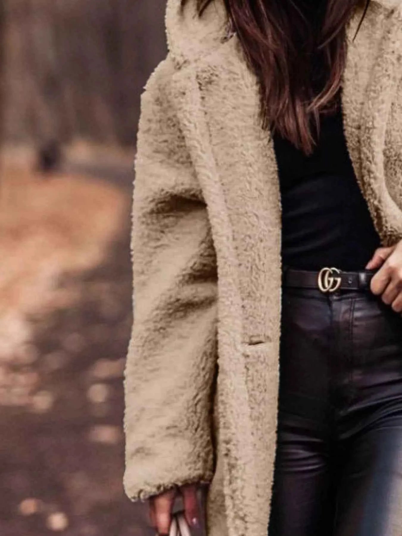 Teddy Bear Hooded Longline Outerwear-Free Shipping - Aurelia Clothing