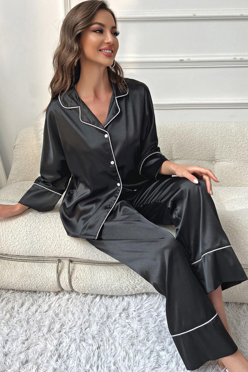 Top and Pants Pajama Set-Free Shipping - Aurelia Clothing