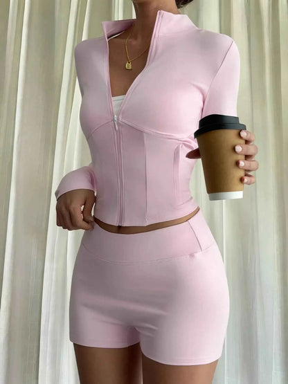 Top and Shorts Active Set-Free Shipping - Aurelia Clothing