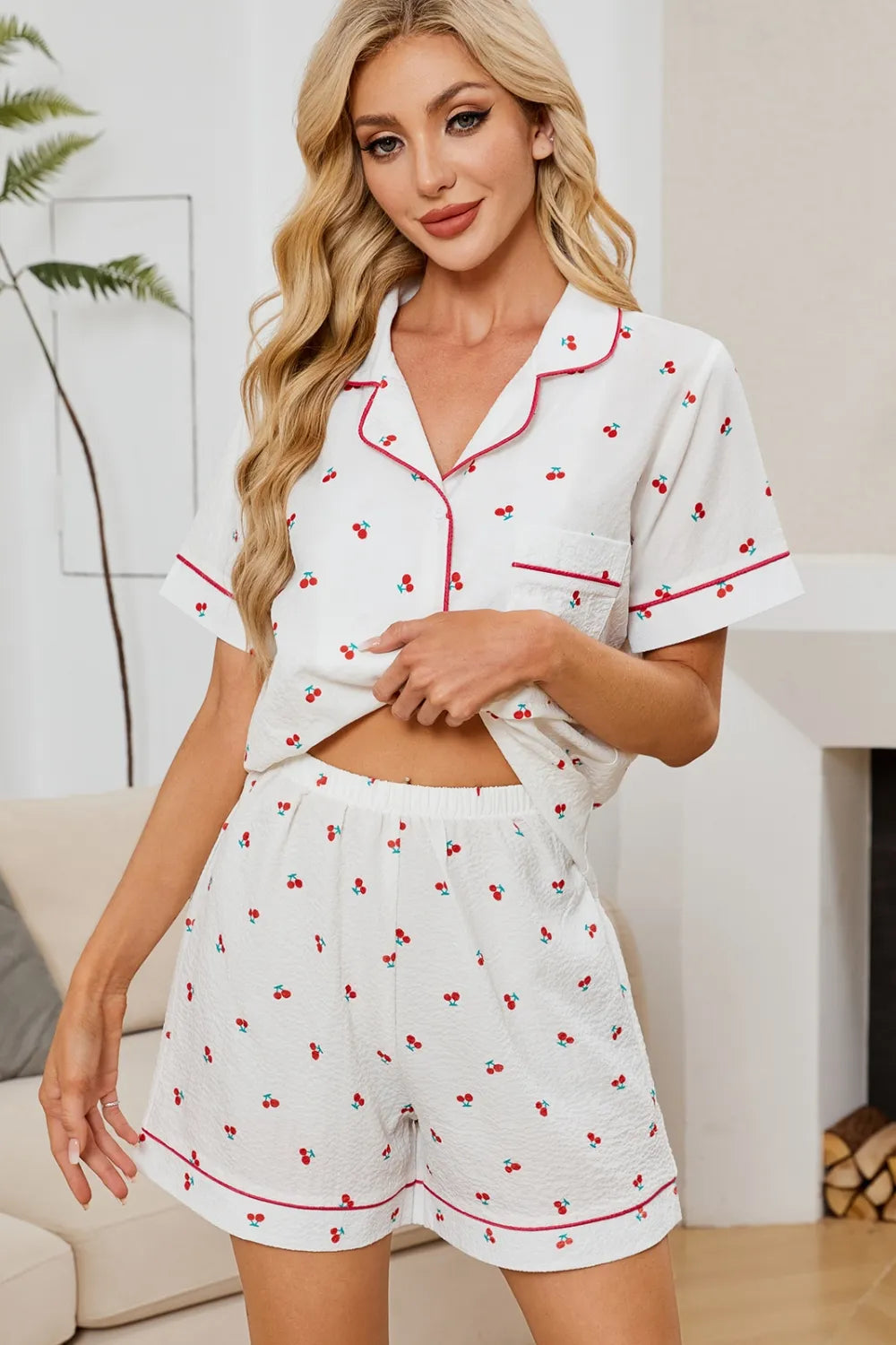 Top and Shorts Lounge Set-Free Shipping - Aurelia Clothing