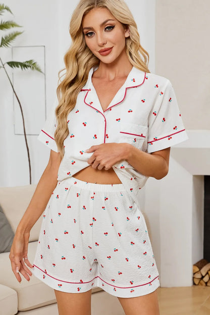 Top and Shorts Lounge Set-Free Shipping - Aurelia Clothing