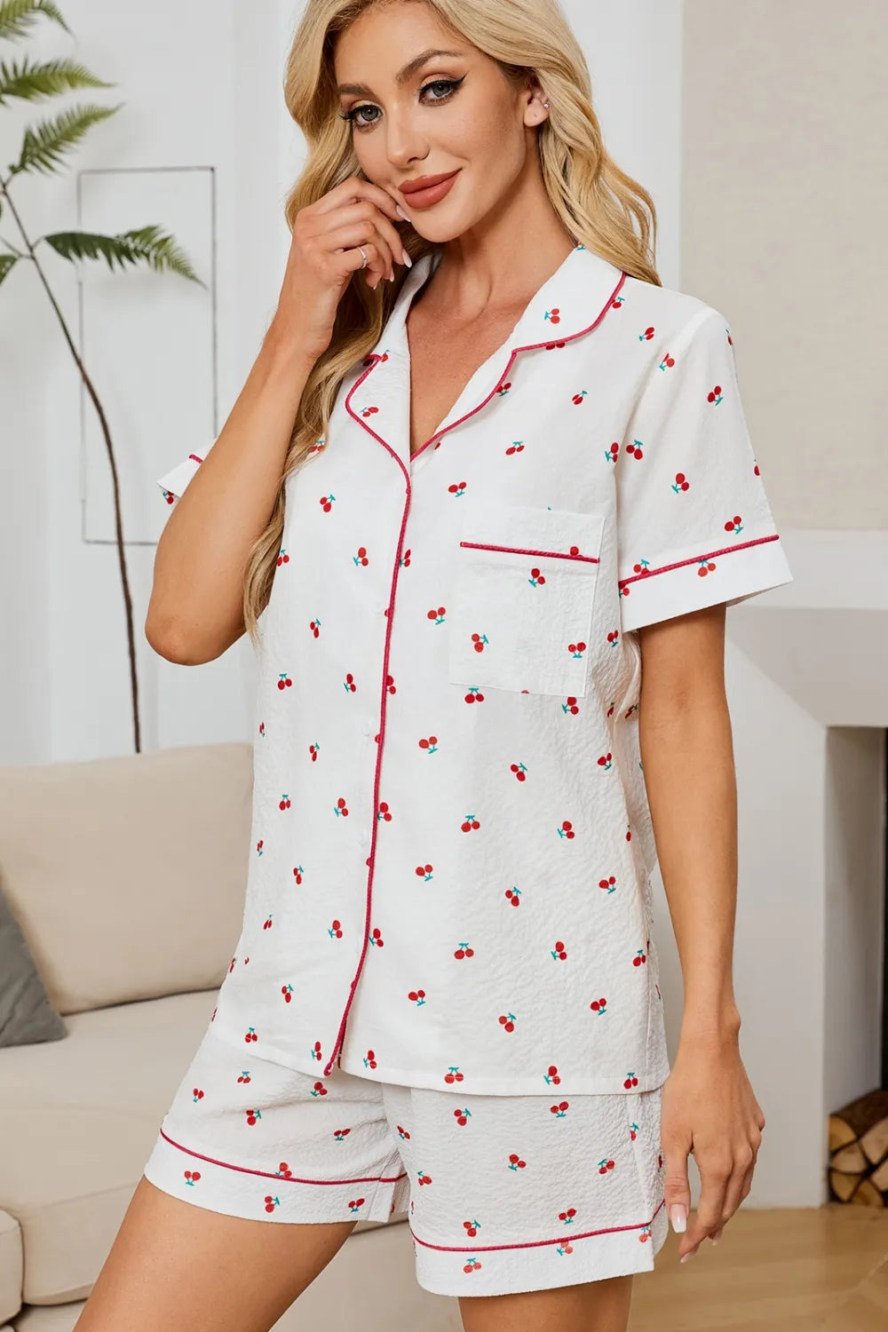 Top and Shorts Lounge Set-Free Shipping - Aurelia Clothing