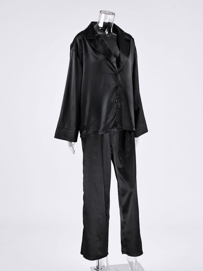 Top and Wide Leg Pants Lounge Set-Free Shipping - Aurelia Clothing