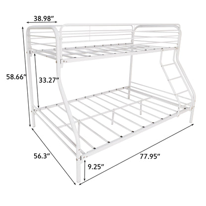 Twin-Over-Full Metal Bunk Bed-Free Shipping - Aurelia Clothing