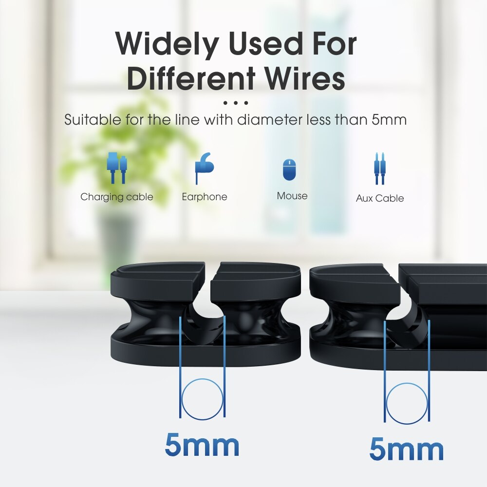 Vothoon Cross Cable Organizer Clip Silicone USB Cable Winder Flexible Cable Management Clips Cable Holder For Headphone Earphone - Free Shipping - Aurelia Clothing