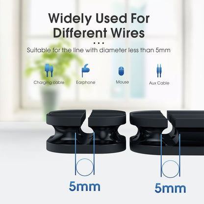 Vothoon Cross Cable Organizer Clip Silicone USB Cable Winder Flexible Cable Management Clips Cable Holder For Headphone Earphone - Free Shipping - Aurelia Clothing
