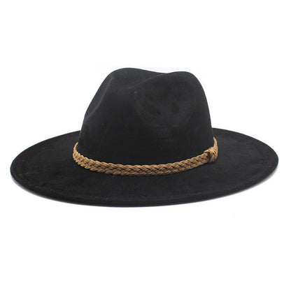 Western Cowboy Hat Sun Shade Sun Shield Hat Mens And Womens Suede Casual Versatile Knight Hat - Free Shipping - Aurelia Clothing