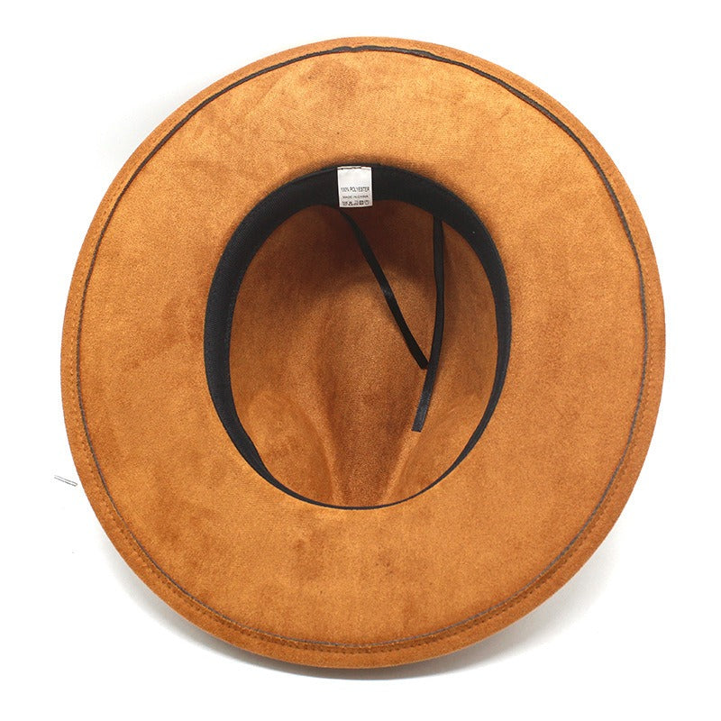 Western Cowboy Hat Sun Shade Sun Shield Hat Mens And Womens Suede Casual Versatile Knight Hat - Free Shipping - Aurelia Clothing