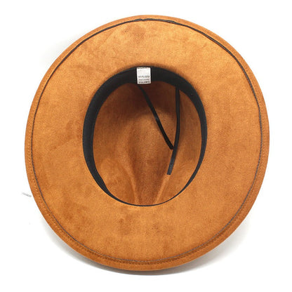 Western Cowboy Hat Sun Shade Sun Shield Hat Mens And Womens Suede Casual Versatile Knight Hat - Free Shipping - Aurelia Clothing