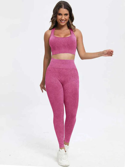 Wide Strap Top and Pants Active Set-Free Shipping - Aurelia Clothing