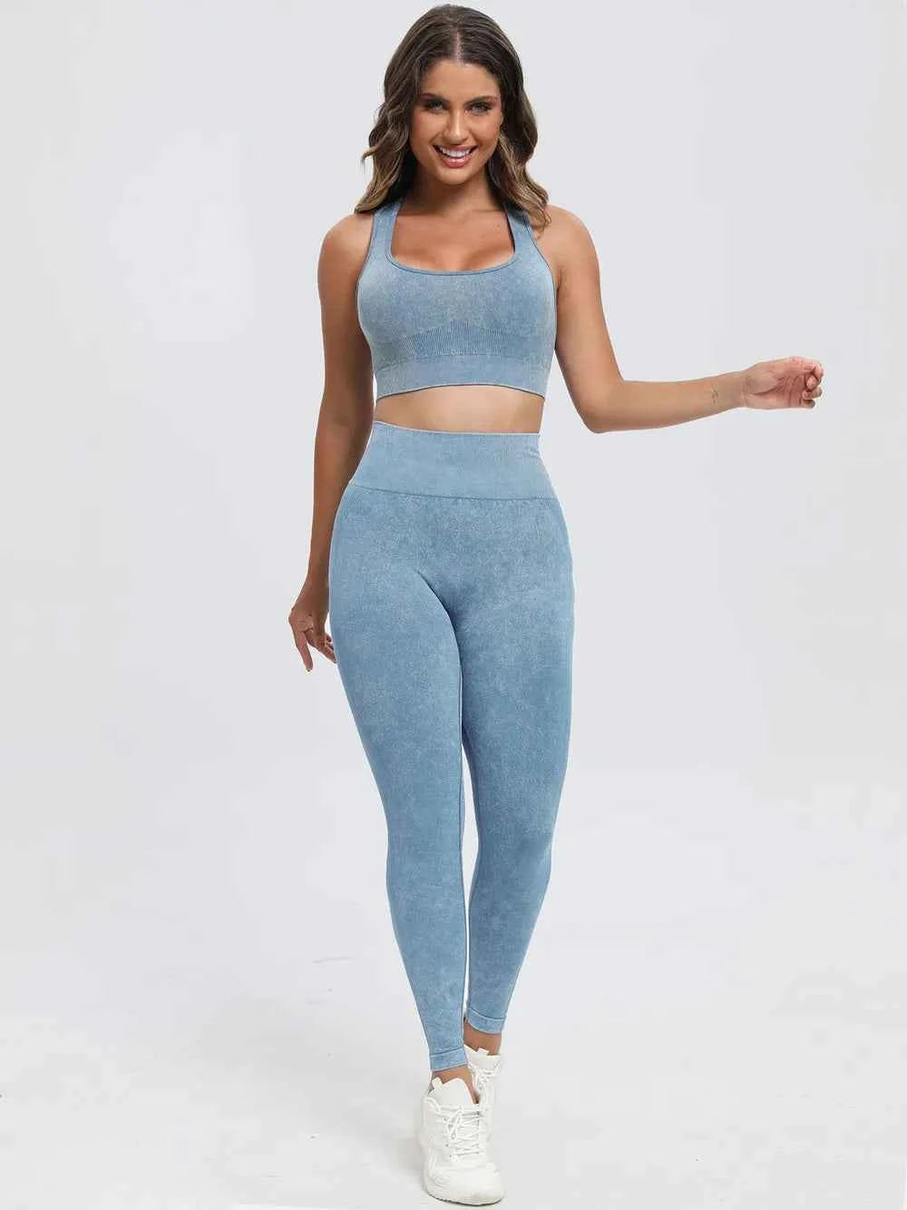 Wide Strap Top and Pants Active Set-Free Shipping - Aurelia Clothing
