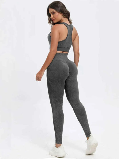 Wide Strap Top and Pants Active Set-Free Shipping - Aurelia Clothing